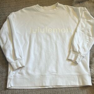 Lululemon White Crewneck